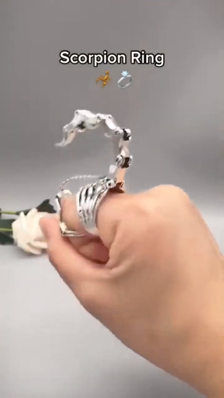 Scorpion Ring Heavy Rock Punk Joint Knuckle Ring