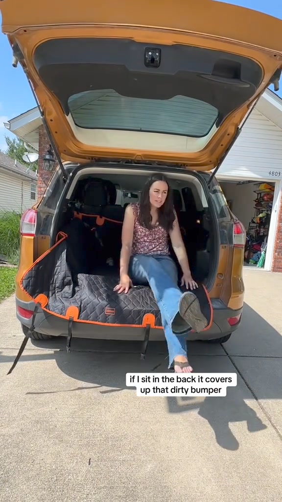 Hard Bottom Dog Car Seat Cover