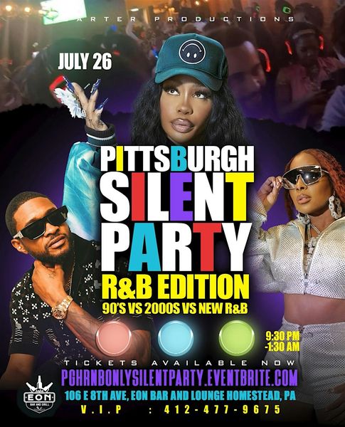 PITTSBURGH OFFICIAL SILENT PARTY Tickets, Fri, Jul 26, 2024 at 9:30 PM | Eventbrite 广告素材