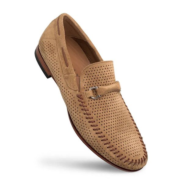 mens shoes camel suede moccasins – guystep ad creative