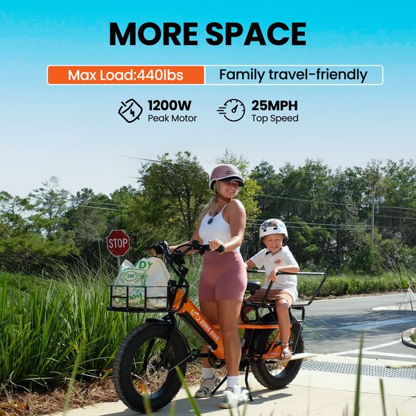 Family Cargo Bike| Dog Carry Bike| Electric Delivery Bike Yoto Master – Yotobike 广告素材