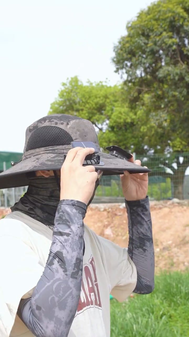 🔥 HOT SALE🔥Outdoor Sun Hat with Solar Fan 🧢☀️