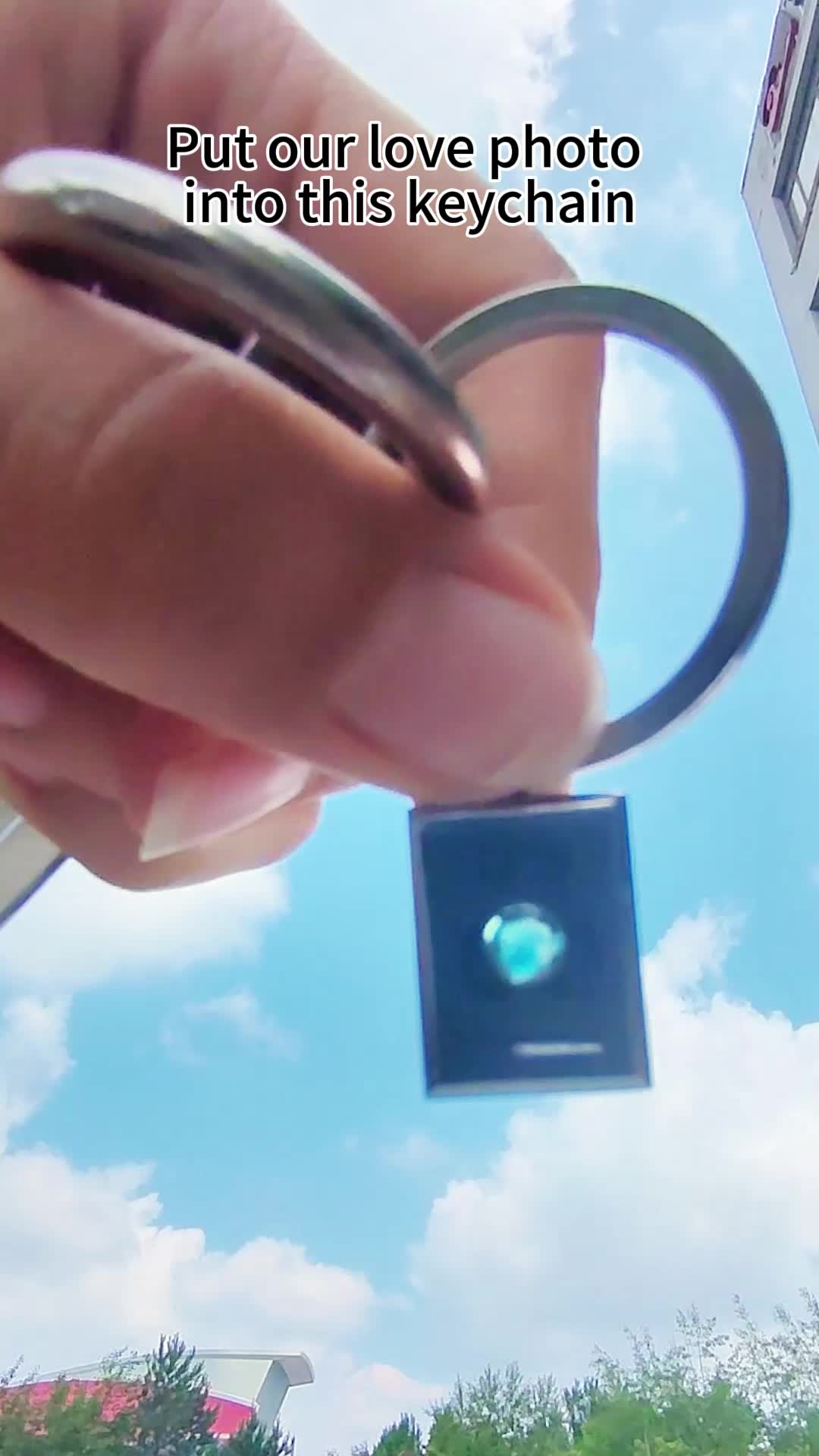 Personalized Photo Projection Keychain Custom Photo Keychain for Dad Father's Day Gift