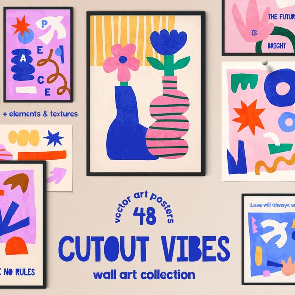 Cutout Vibes Vector Poster Creator - Design Cuts