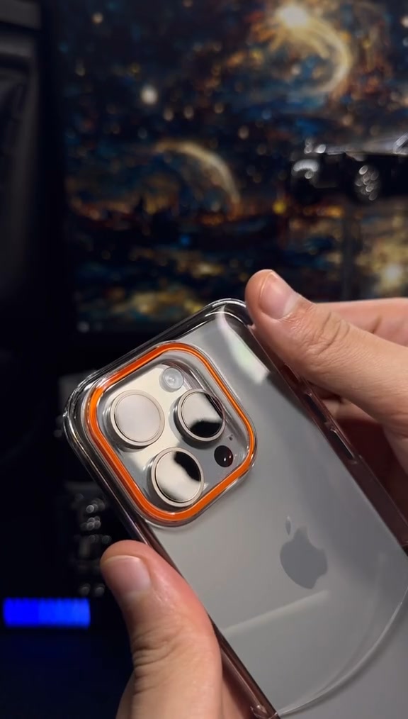 Two -in -one stitching matte mobile phone case 广告素材
