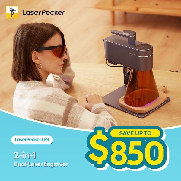 [Official]LaserPecker LP4 | Portable Dual-Laser Engraver 广告素材