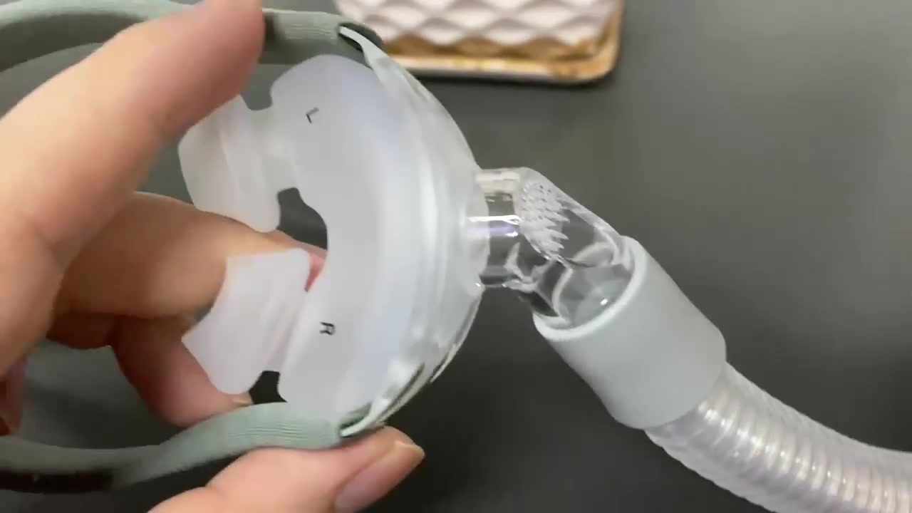 Nasal Pillows Mask for Sleep Snoring And Apnea With 3 Sizes Universal 广告素材