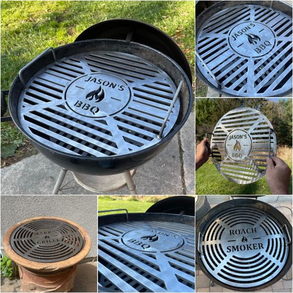 Custom Round BBQ Metal Grill ad creative