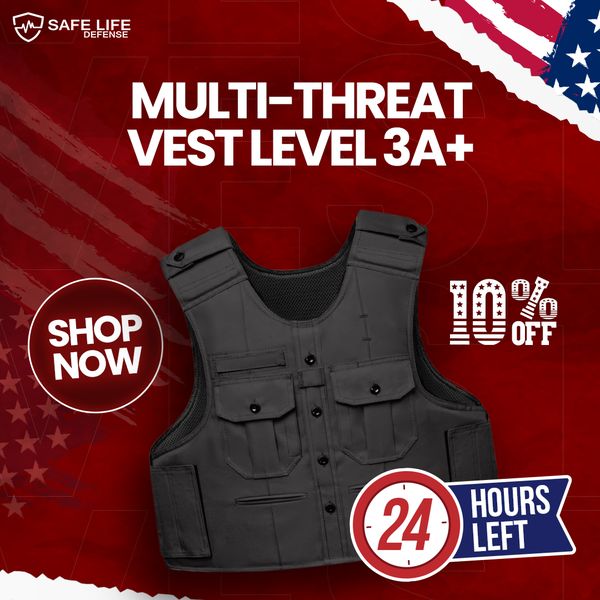 Uniform Style Enhanced Multi-Threat Vest Level IIIA+ - Safe Life Defense