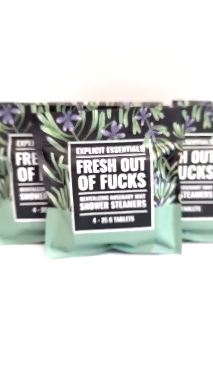 Swear Shower Steamers Gift Set 广告素材