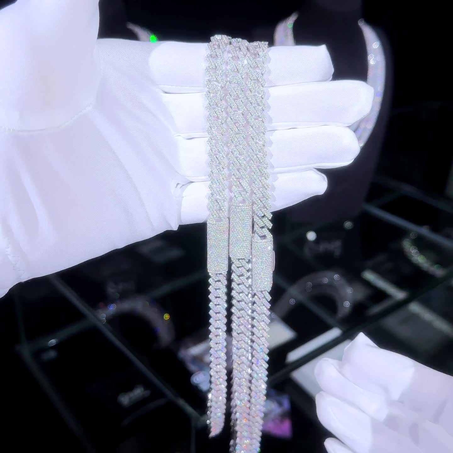 5MM 925S & VVS Moissanite Tennis Chain White Gold – The GUU Shop