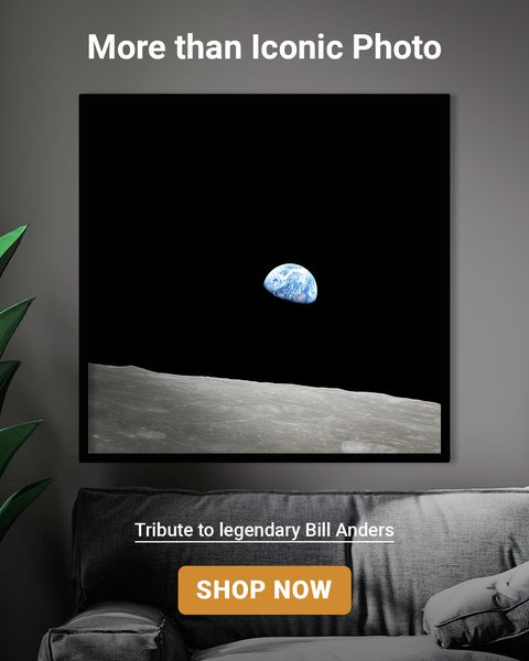 Remastered Earthrise Poster: Tribute to William 'Bill' Anders – Astrography