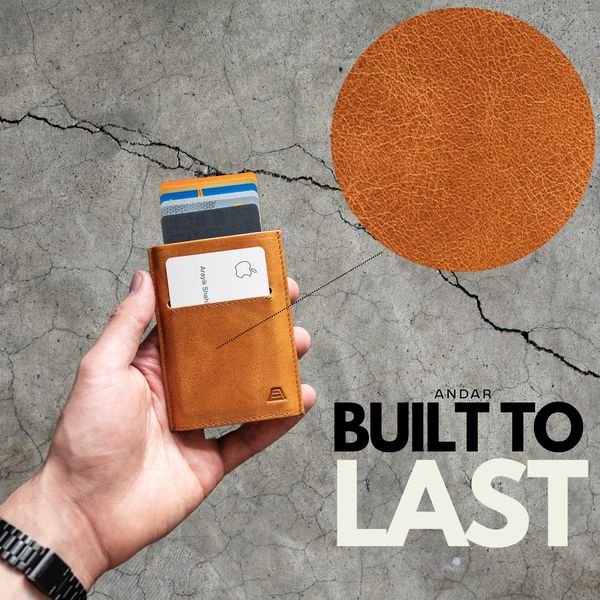 Full Grain Leather Wallets | Leather Goods | Andar 广告素材