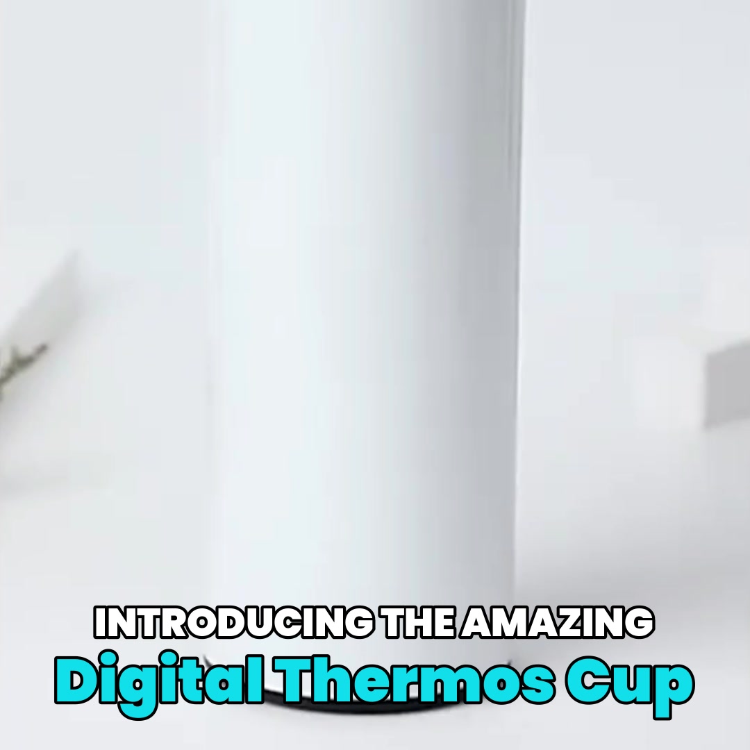 Digital Vacuum Flask – Serenity Morning | Everything starts with a coffee 广告素材