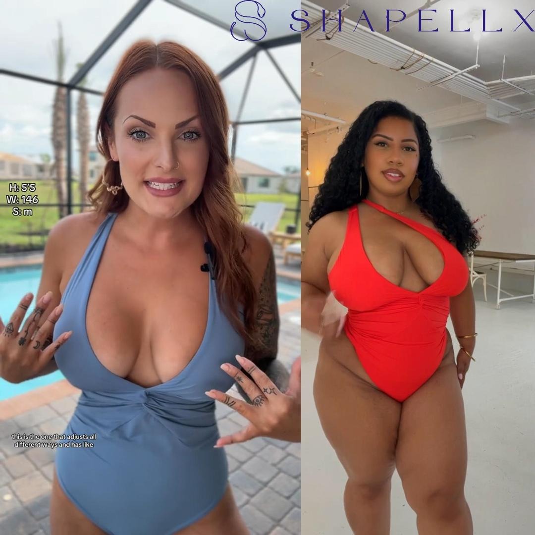 Smart Sculpt Ruched Twist-Front Shaping Swimsuit | SHAPELLX 广告素材