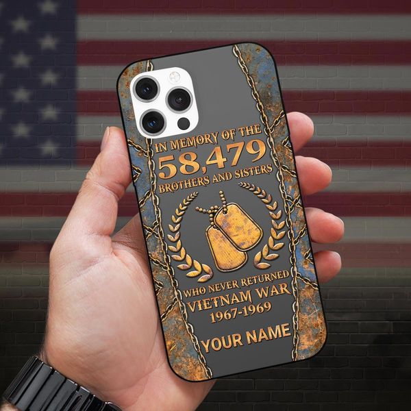 Personalized Name Vietnam Veteran Silicon Phone Case, Proudly Served Phone Case QFHA4110601 – Rosateestore ad creative