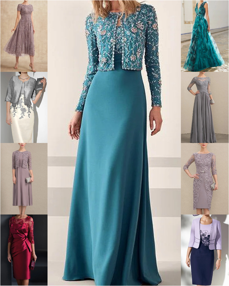 Lace embroidery dress