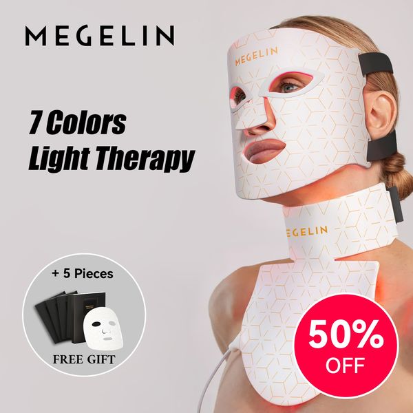 Megelin LED Light Therapy Face Mask 广告素材