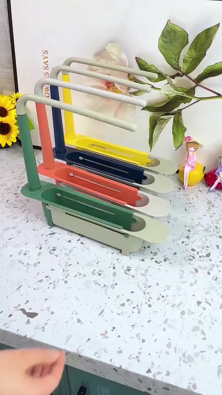 (🎁2024 New Year Hot Sale🎁)Updated Telescopic Sink Storage Rack😊