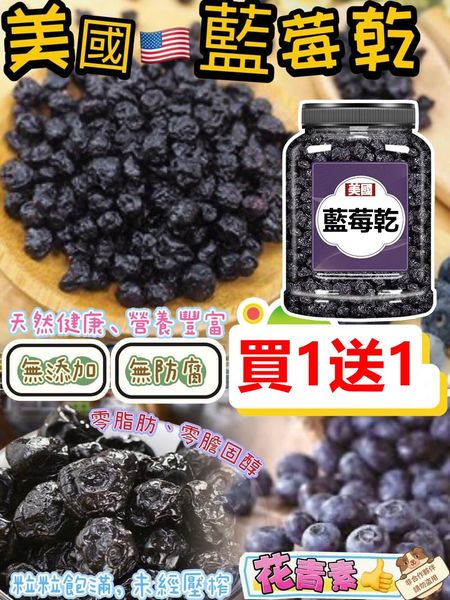【買一送一】正品無添加美國進口野生藍莓乾新鮮健康美味300g大包裝