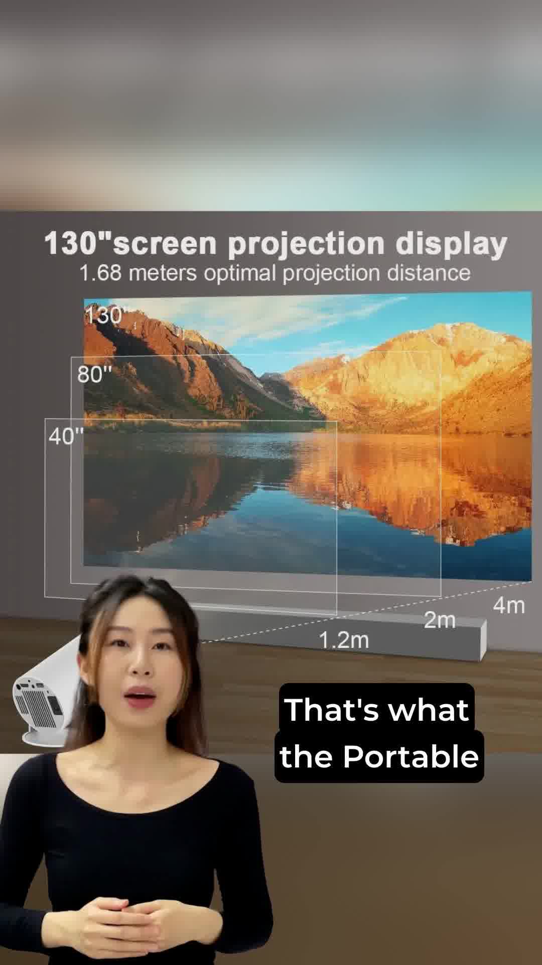 Smart Projector 4K Cinema Theater – WattWild 广告素材
