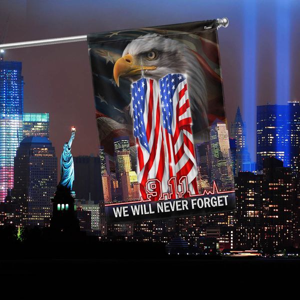 Patriot Day 911 Flag We Will Never Forget September 11th Memorial Flag MLN3467F - Flagwix 广告素材