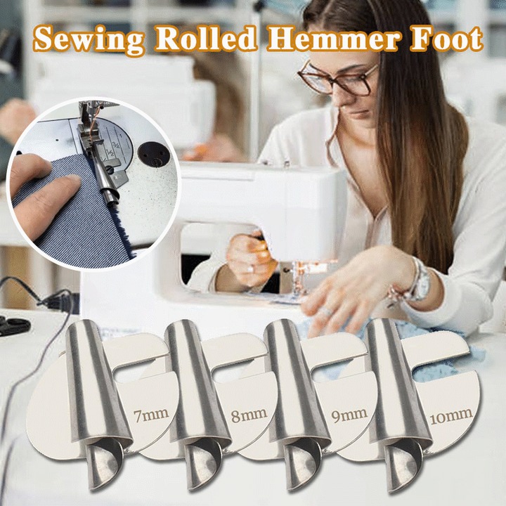 Sewing Rolled Hemmer Foot 广告素材