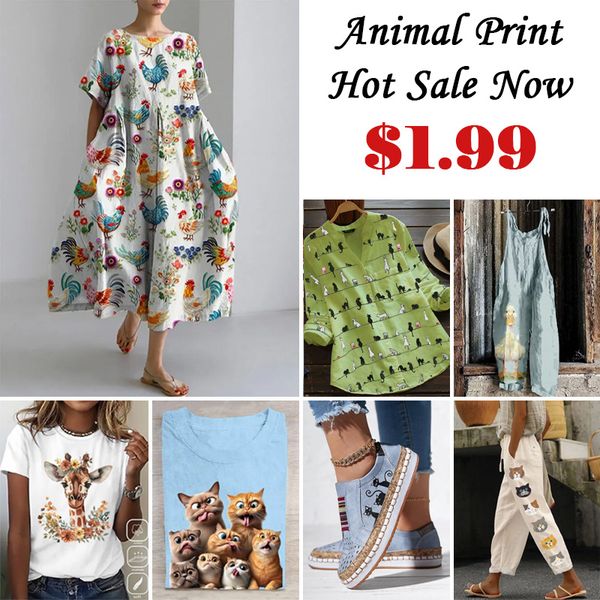 🐱Animal Print Clothing Hot Sale🦄 – S-Shop In California Warehouse ad creative