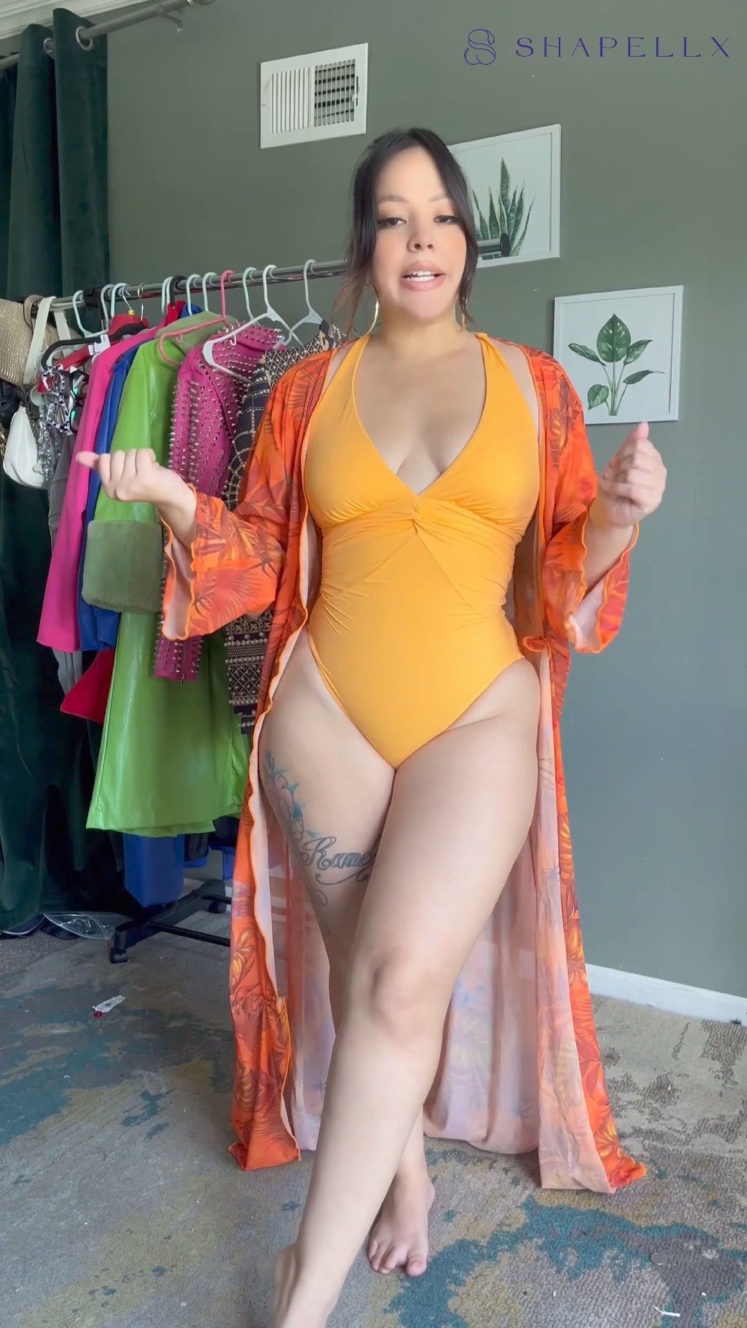 Smart Sculpt Ruched Twist-Front Shaping Swimsuit | SHAPELLX