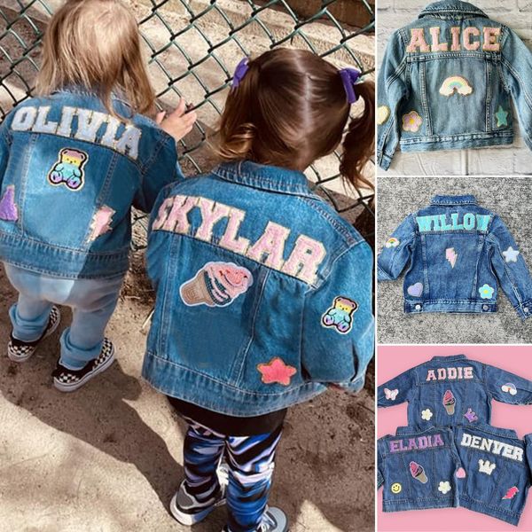 Personalized Kids Denim Patch Jacke| Cloth190 广告素材