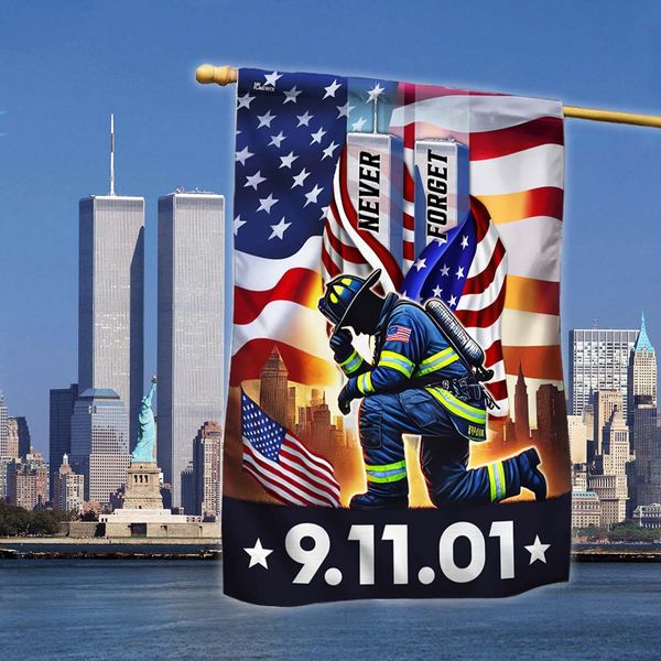 Never Forget September 11 Patriot Day 911 Flag MLN3412F - Flagwix