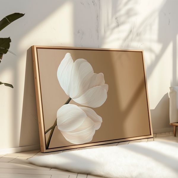 Tulips Abstract Canvas Art – Nordic Park 广告素材