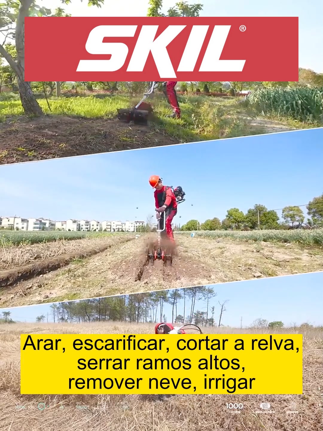 SKIL produto de venda quente arado sem escovas de bateria de lítio de alta potência