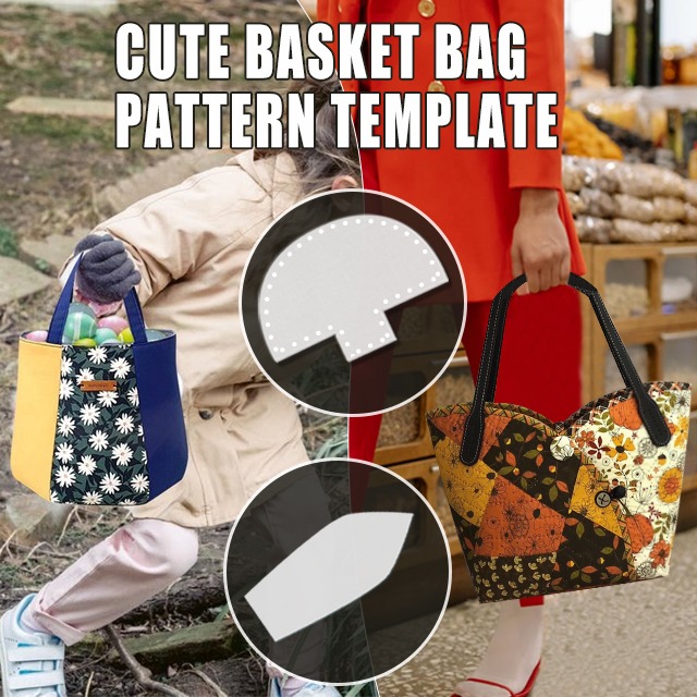 Outdoor High Capacity Tote Bag Cutting Template Ruler - 2 PCS A+B (With Instructions) ad creative