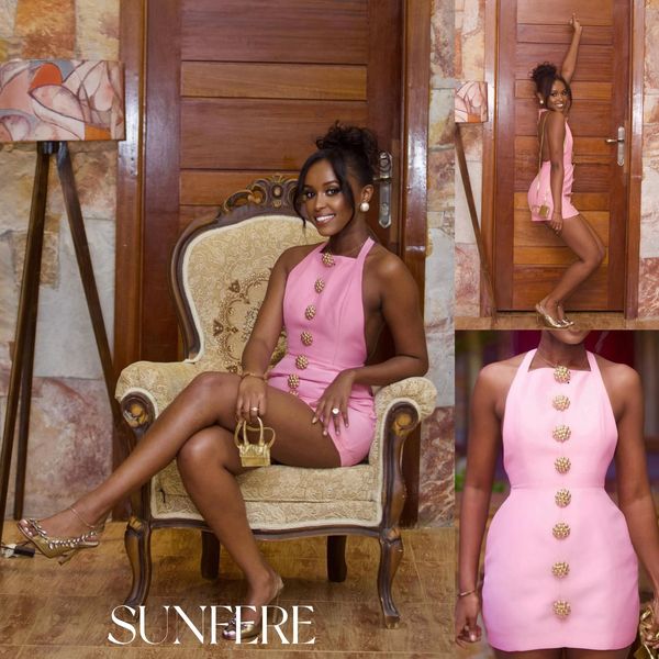 Rebecca Halter Backless Mini Dress-Sunfere ad creative