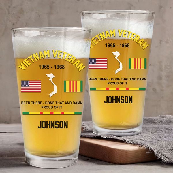Personalized Vietnam Veteran Beer Glass NPND4120605 – Rosateestore 广告素材
