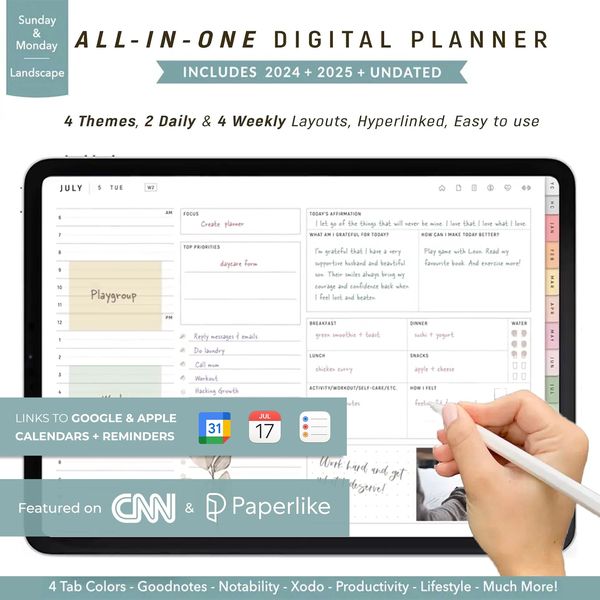 All-In-One Digital Planner 2024 & 2025 - Digital Planner Boutique