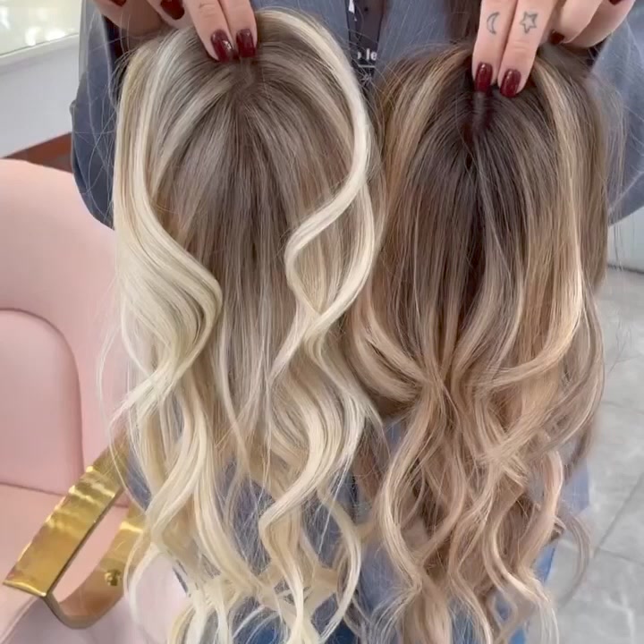 Wavy Hair Topper丨 Ultra-thin Base 丨Light Volume Piece丨Natural Remy Hair Topper 丨 Refreshing Your Look in Seconds 广告素材