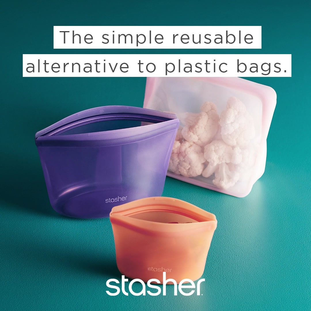Reusable Silicone Bags | Reusable Snack, Sandwich & Storage Bags 广告素材