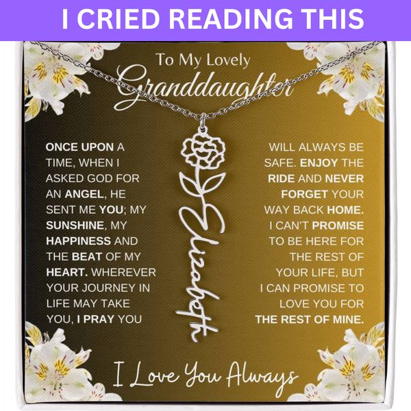 To My Lovely Granddaughter | Once Upon A Time...Lily | Personalized Bi – Dimunz