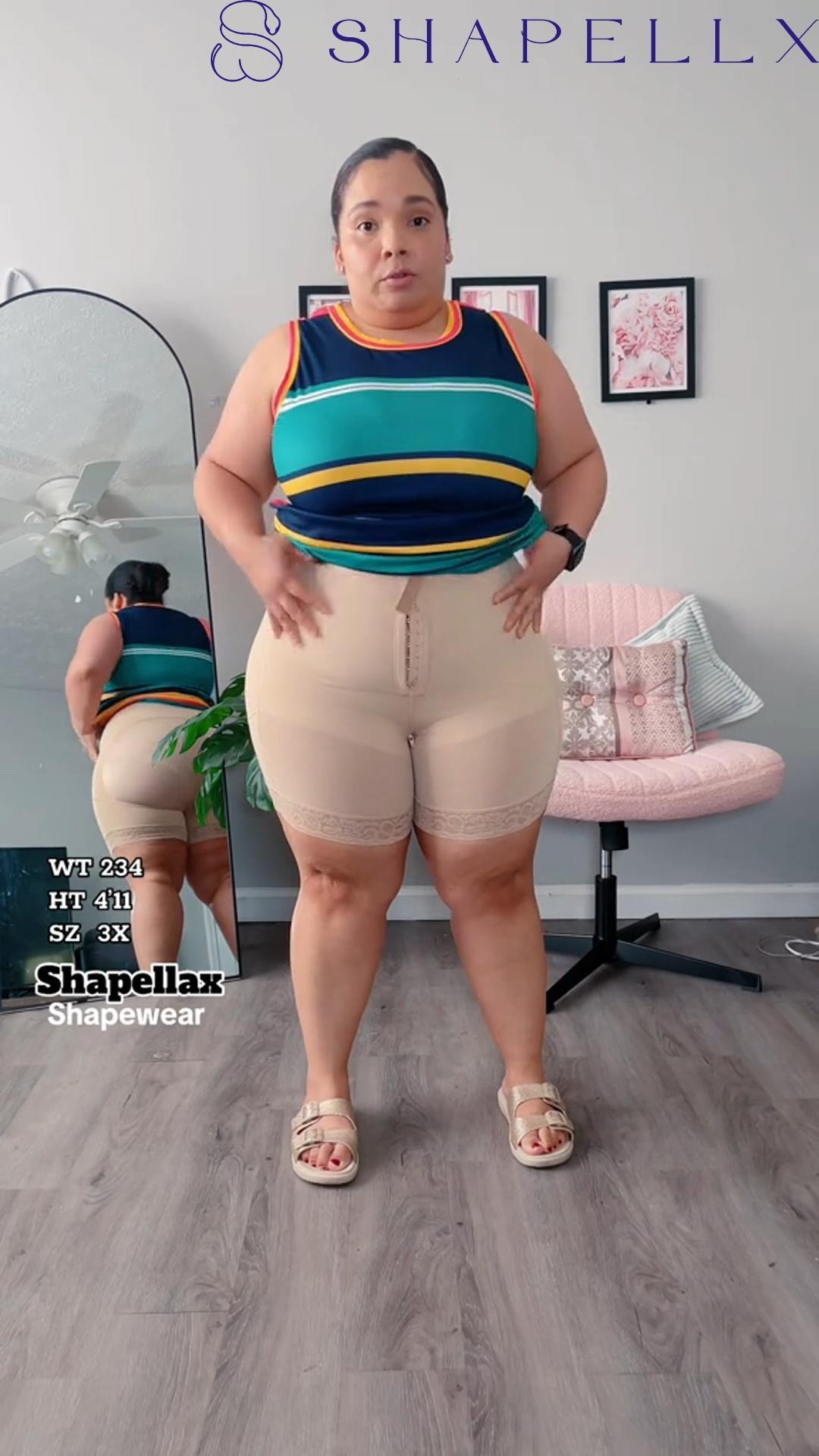 AirSlim® Boned Sculpt High Waist Shorts | Butt Lifter Shorts 广告素材