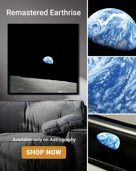 Remastered Earthrise Poster: Tribute to William 'Bill' Anders – Astrography