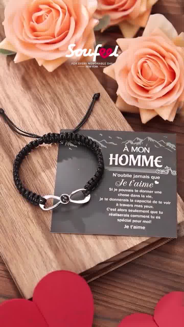 Custom Projection Bracelets-Fashion Gift Ideas for Couples- Soufeel Personalized Jewelry
