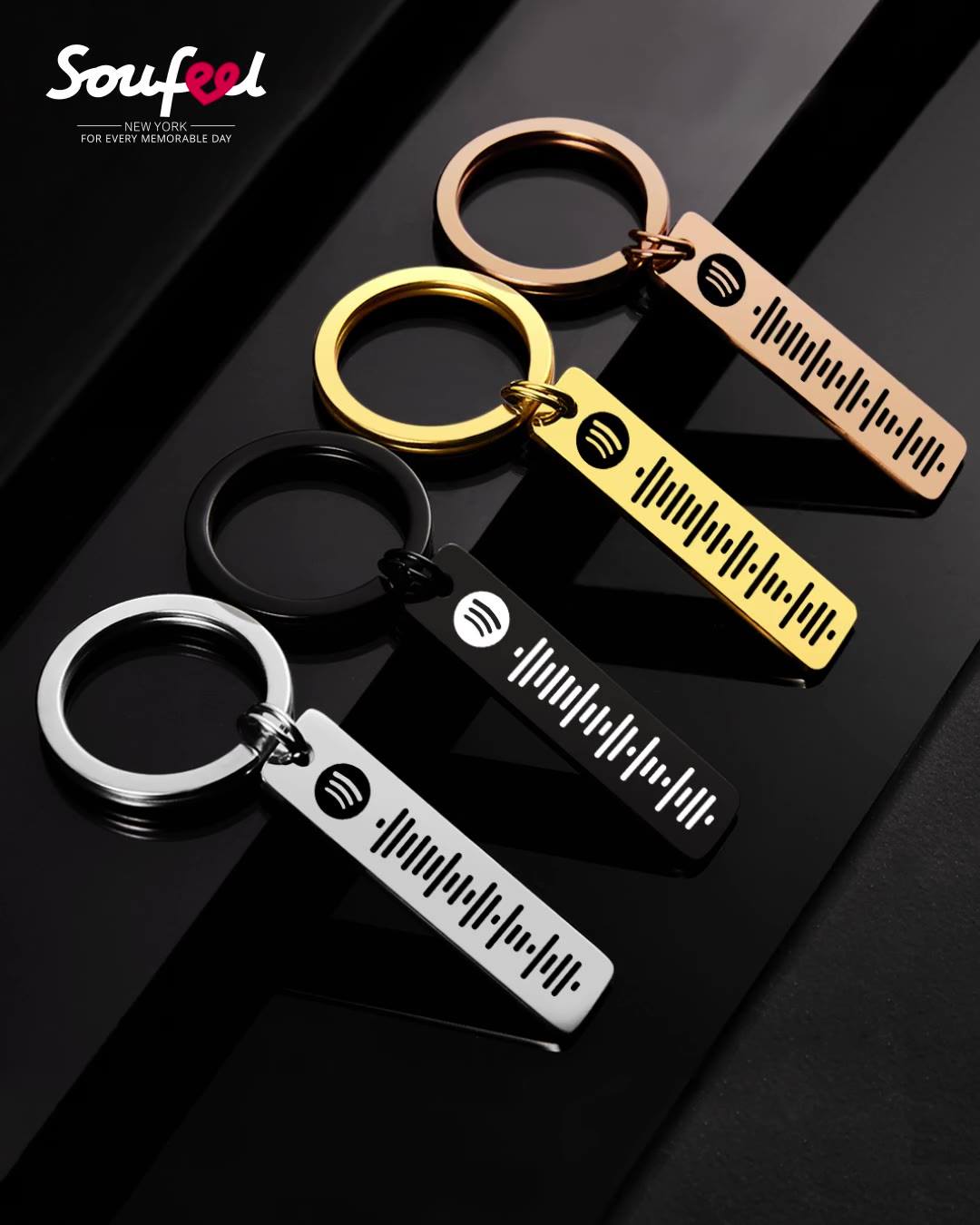 Custom Engraved Keychains - Personalized Photo Keychains - Soufeel