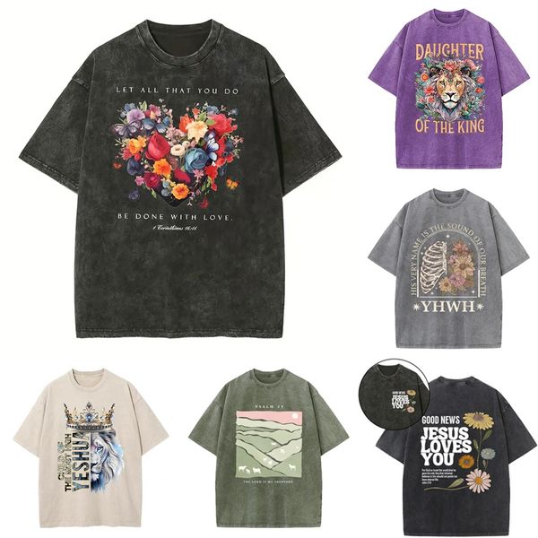 Latest Christian Faith Washed T-Shirt Sale – GuidingCross 广告素材