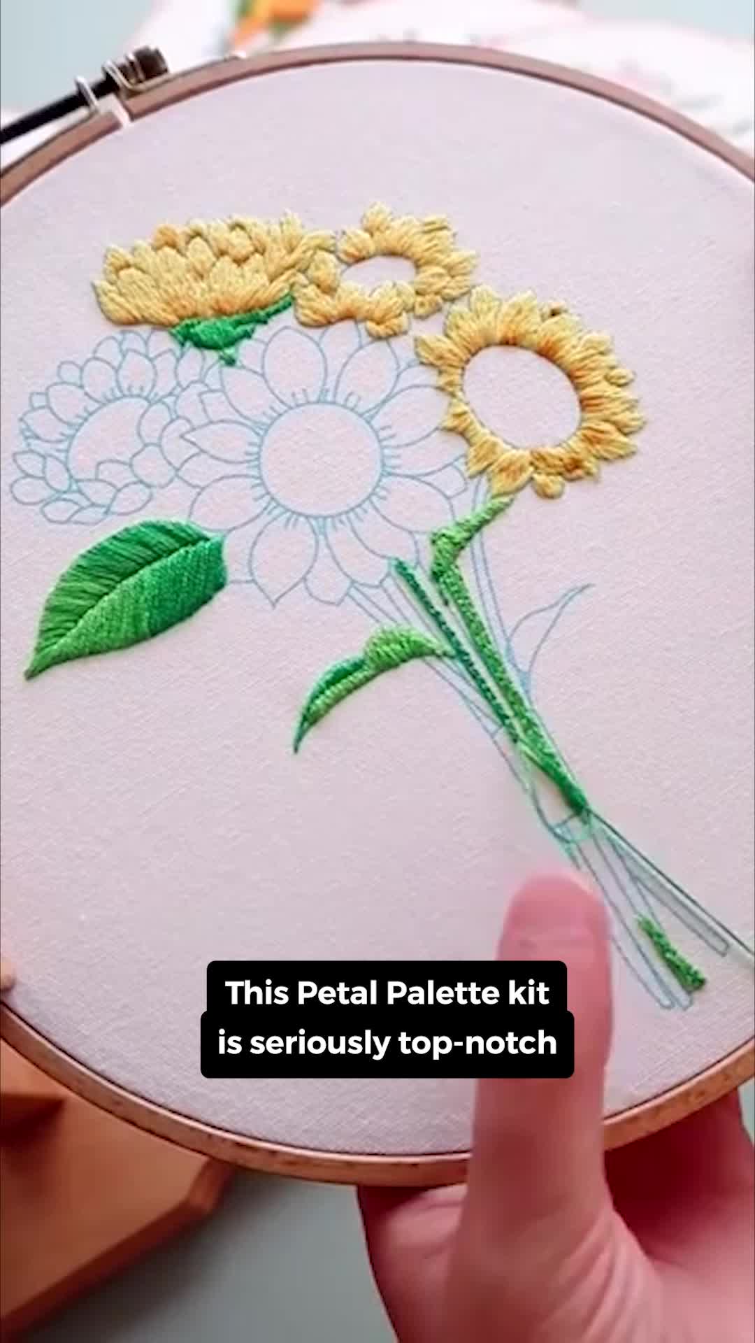 Petal Palette Embroidery Kit ad creative