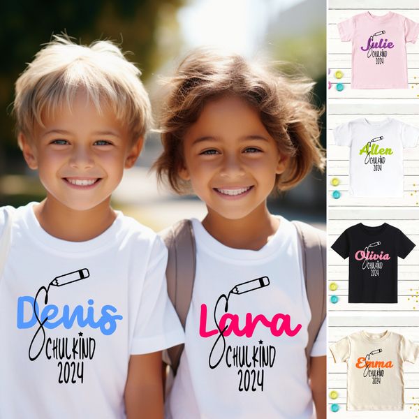 Personalized Kids 2024 Starting School T-Shirt| Cloth184