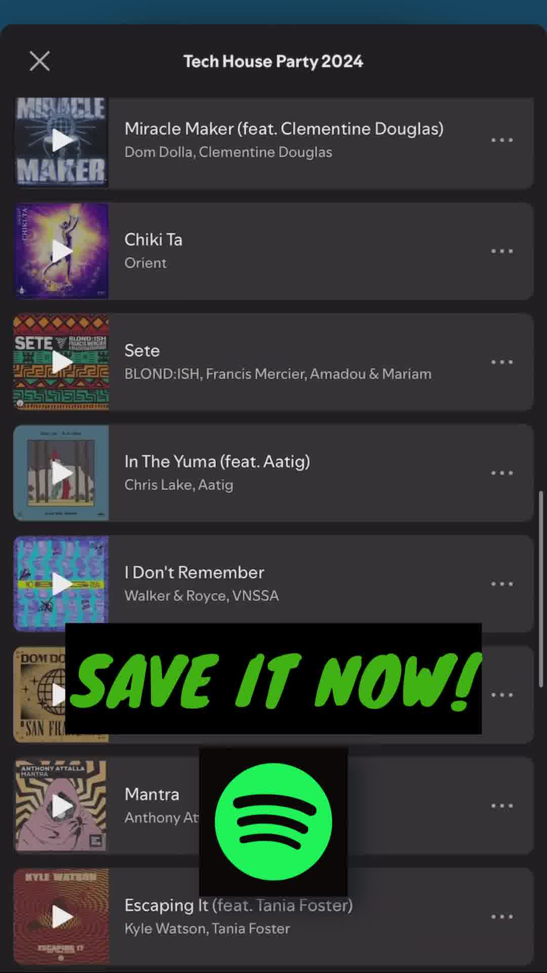 Tech House Party Playlist 广告素材