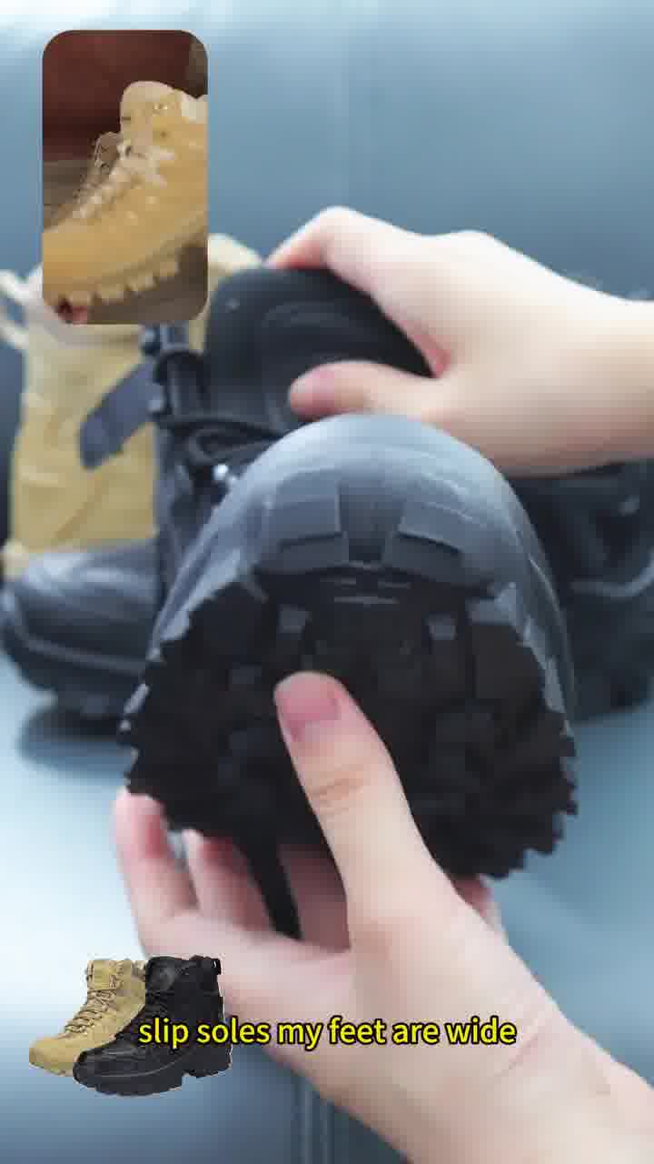 Men Outdoor Waterproof Non-Slip Hiking Boots Combat Boots – ashbtop 广告素材
