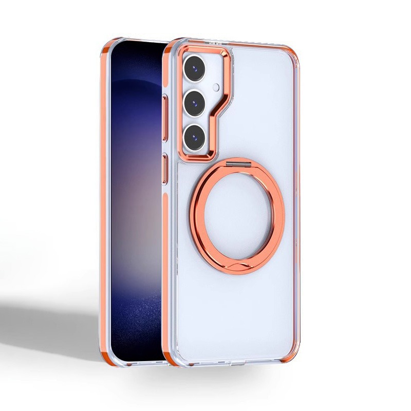 Metal Magnetic Bracket Anti-fall Protective Phone Case For Samsung Gal – Mycasety
